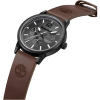 Timberland Men's Watch - Classic Grey Dial Brown Leather Strap Date | TDWGF9002301 ,