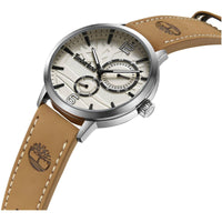 Timberland Men's Watch - Dress Sport Beige Dial Tan Strap Quartz Date | TDWGF2182102 ,