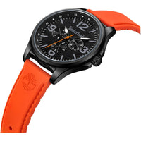 Timberland Men's Watch - Dress Sport Black Dial Orange Strap Day-Date | TDWGQ2183103 ,