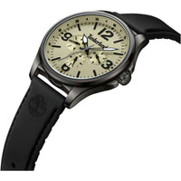 Timberland Men's Watch - Dress Sport Cream Dial Black Strap Day-Date | TDWGQ2183102 ,