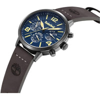 Timberland Men's Watch - Dress Sport Dark Blue Dial Dark Brown Strap | TDWGF2182203 ,