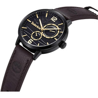 Timberland Men's Watch - Dress Sport Dark Brown Leather Strap Date | TDWGF2182103 ,