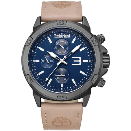 Timberland Men's Watch - Dress Sport Light Brown Leather Strap Quartz | TDWGF9002902 ,