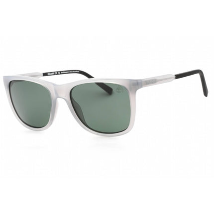 Timberland Unisex Sunglasses - Shiny Milky Grey with Matte Black Frame | TB9255 20R ,