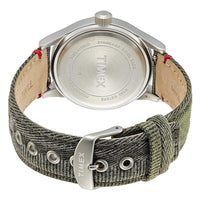 Timex Men's Watch - Allied Silver Tone Case Green Dial Fabric Strap | TW2R60900VQ ,