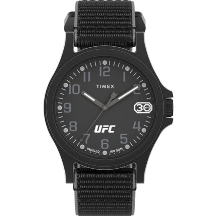Timex Men's Watch - UFC Apex Quartz Black Dial Nylon Strap | TW2V90800JT ,