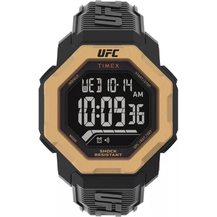 Timex Men's Watch - UFC Knockout Chrono Digital Dial Black Resin Strap | TW2V89000 ,
