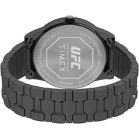 Timex Men's Watch - UFC Legend Black Dial Quartz Gunmetal Steel Bracelet | TW2V56200JT ,