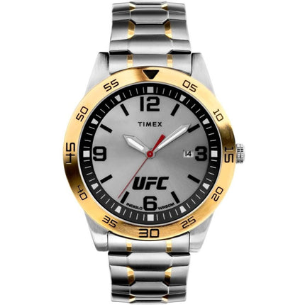 Timex Men's Watch - UFC Legend Gold Tone Rotating Bezel Steel Bracelet | TW2V56500JT ,