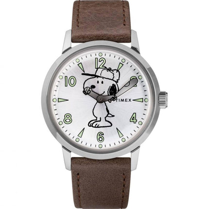 Timex Men's Watch - Welton Peanuts Snoopy Quartz Silver Tone Bracelet | TW2R94900VQ ,