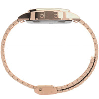 Timex Unisex Watch - T80 Blue Digital Dial Rose Gold Tone Bracelet | TW2U93600YB ,
