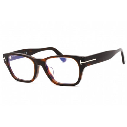 Tom Ford Men's Eyeglasses - Dark Havana Plastic Rectangular Frame | FT5781-D-B 052 ,