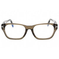 Tom Ford Men's Eyeglasses - Grey Plastic Full Rim Rectangular Frame | FT5781-D-B 020 ,