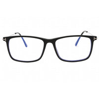 Tom Ford Men's Eyeglasses - Matte Black Rectangular Acetate Full Rim | FT5758-B 002 ,