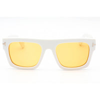 Tom Ford Men's Sunglasses - Ivory Plastic Square Shape Frame Brown Lens | FT0711 25E ,