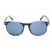 Tom Ford Unisex Sunglasses - Blue Havana Plastic Round Frame, 51 mm | FT0858 92V ,