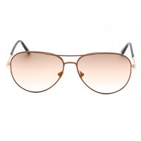 Tom Ford Unisex Sunglasses - Brown Mirror Lens Metal Aviator Full Rim | FT0823 48G ,