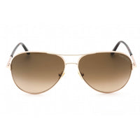 Tom Ford Unisex Sunglasses - Gradient Brown Lens Metal Full Rim Frame | FT0823 28F ,