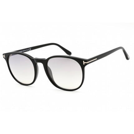 Tom Ford Unisex Sunglasses - Shiny Black Metal Round Frame, 51 mm | FT0858 01C ,