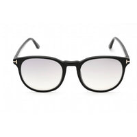 Tom Ford Unisex Sunglasses - Shiny Black Metal Round Frame, 53 mm | FT0858 01C ,
