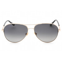 Tom Ford Unisex Sunglasses - Shiny Rose Gold Metal Full Rim Aviator Frame | FT0823 28D ,