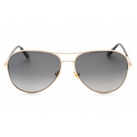 Tom Ford Unisex Sunglasses -Smoke Polarized Lens Aviator Full Rim Frame | FT0823 28D ,