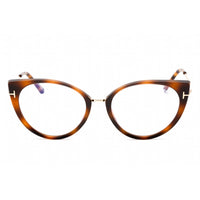 Tom Ford Women's Eyeglasses - Blonde Havana Plastic Cat Eye Frame | FT5815-B 053 ,