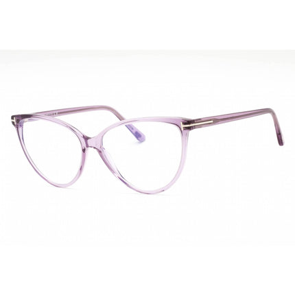 Tom Ford Women's Eyeglasses - Shiny Lilac Plastic Cat Eye Frame | FT5743-B 078 ,