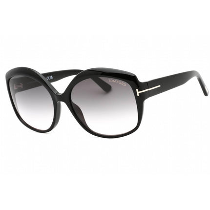 Tom Ford Women's Sunglasses - Black Cat Eye Frame Grey Gradient Lens | FT0919 01B ,
