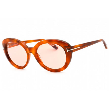 Tom Ford Women's Sunglasses - Blonde Havana Plastic Frame Violet Lens | FT1009 53Y ,