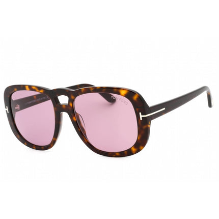 Tom Ford Women's Sunglasses - Dark Havana Full Rim Rectangular Frame | FT1012 52Y ,