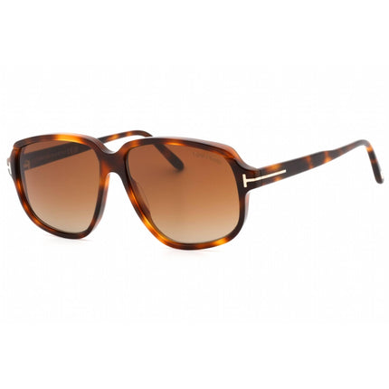 Tom Ford Women's Sunglasses - Dark Havana Full Rim Rectangular Frame | FT1024 52F ,