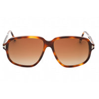 Tom Ford Women's Sunglasses - Dark Havana Full Rim Rectangular Frame | FT1024 52F ,