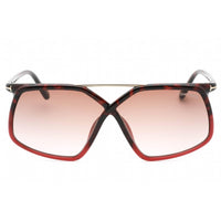 Tom Ford Women's Sunglasses - Havana Acetate Full Rim Rectangular Frame | FT1038 56Z ,