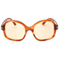 Tom Ford Women's Sunglasses - Shiny Light Brown Plastic Frame Brown Lens | FT1034 45E ,