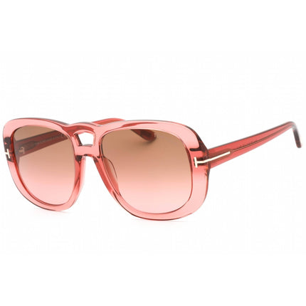 Tom Ford Women's Sunglasses - Shiny Pink Plastic Full Rim Rectangular | FT1012 72F ,