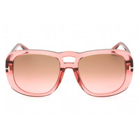 Tom Ford Women's Sunglasses - Shiny Pink Plastic Full Rim Rectangular | FT1012 72F ,