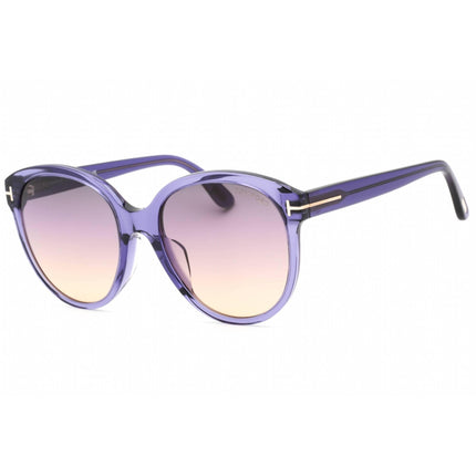 Tom Ford Women's Sunglasses - shiny Transparent Violet Full Rim Frame | FT0957-D 83B ,
