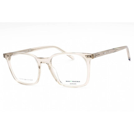 Tommy Hilfiger Men's Eyeglasses - Beige Plastic Rectangular Frame | TH 1942 010A 00 ,