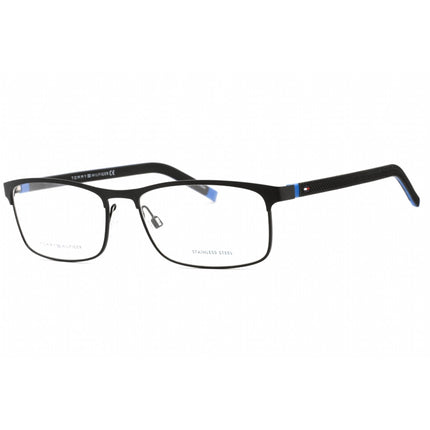 Tommy Hilfiger Men's Eyeglasses - Black Blue Metal Rectangular Frame | TH 1740 00VK 00 ,