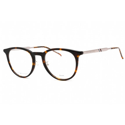 Tommy Hilfiger Men's Eyeglasses - Havana Plastic Round Frame | TH 1624/G 0086 00 ,
