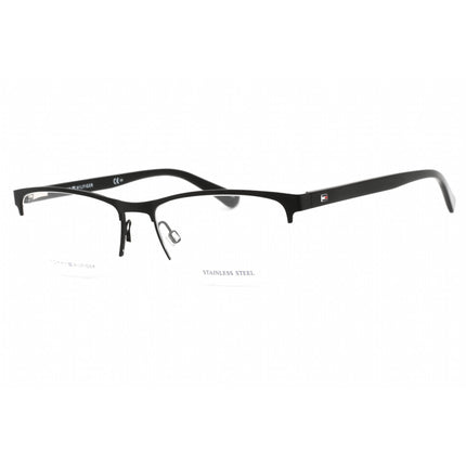 Tommy Hilfiger Men's Eyeglasses - Matte Black Rectangular Frame | Th 1528 0003 00 ,