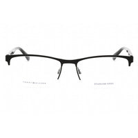Tommy Hilfiger Men's Eyeglasses - Matte Black Rectangular Frame | Th 1528 0003 00 ,