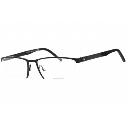 Tommy Hilfiger Men's Eyeglasses - Matte Black Rectangular Frame | TH 1640 0003 00 ,