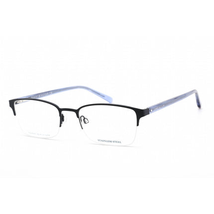 Tommy Hilfiger Men's Eyeglasses - Matte Blue Half Rim Rectangular | TH1748 0FLL 00 ,