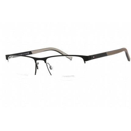 Tommy Hilfiger Men's Eyeglasses - Metal Half Rim Rectangular Frame | Th 1594 0003 00 ,