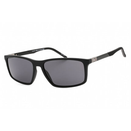 Tommy Hilfiger Men's Sunglasses - Black Rectangular Plastic Frame | TH 1650/S 0807 IR ,