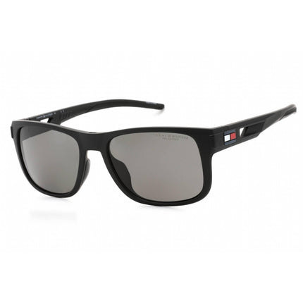 Tommy Hilfiger Men's Sunglasses - Matte Black Square Plastic Frame | TH 1913/S 0003 M9 ,