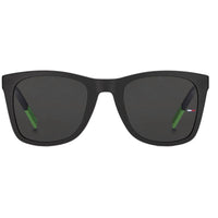 Tommy Hilfiger Unisex Sunglasses - Black/Green Plastic Square Frame | TJ 0040/S 07ZJ ,