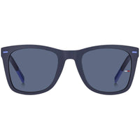 Tommy Hilfiger Unisex Sunglasses - Blue/Azure Plastic Square Frame | TJ 0040/S 0ZX9 ,